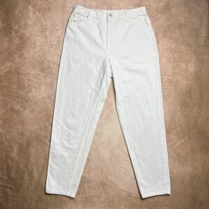 Vintage 90s Levi's Orange Tab 951 Jeans Relaxed Fit Tapered Leg White Denim
